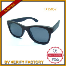 Hot Seling Lichee Wood Sunglasses with Polarised Lens (FX15057)